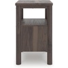 image:imageSignature Design by Ashley Symarro MidCentury Modern 1Drawer Nightstand with USB Ports LED Lighting and Open Shelf Dark Brown