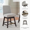 image:imageSignature Design by Ashley Tallenger 25 Upholstered Swivel Counter Height Barstool 2 Count Light GrayBeige  Dark Brown