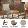 image:imageSignature Design by Ashley Tallenger 25 Upholstered Swivel Counter Height Barstool 2 Count Light GrayBeige