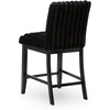 image:imageSignature Design by Ashley Tallenger 25 Upholstered Swivel Counter Height Barstool 2 Count Light GrayBlack