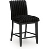 image:imageSignature Design by Ashley Tallenger 25 Upholstered Swivel Counter Height Barstool 2 Count Light GrayBlack