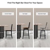 image:imageSignature Design by Ashley Tallenger 25 Upholstered Swivel Counter Height Barstool 2 Count Light GrayDark Brown  Black