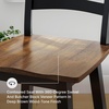 image:imageSignature Design by Ashley Tallenger 25 Upholstered Swivel Counter Height Barstool 2 Count Light GrayDark Brown  Black