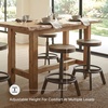 image:imageSignature Design by Ashley Torjin Industrial Adjustable Height Counter Barstool 2 Count White amp BlackBrown