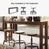image:imageSignature Design by Ashley Torjin Industrial Adjustable Height Counter Barstool 2 Count White amp BlackBrown
