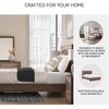 image:imageSignature Design by Ashley Walnut Queen Panel Bed Frame with LED LightCalifornia King Panel Bed