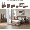 image:imageSignature Design by Ashley Walnut Queen Panel Bed Frame with LED LightKing Panel Bed