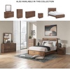 image:imageSignature Design by Ashley Walnut Queen Panel Bed Frame with LED LightQueen Panel Bed