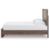 image:imageSignature Design by Ashley Walnut Queen Panel Bed Frame with LED LightQueen Panel Bed