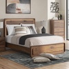 image:imageSignature Design by Ashley Walnut Queen Panel Bed Frame with LED LightQueen Panel Bed