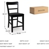 image:imageSignature Design by Ashley Wood Counter Height Barstools Black Set of 2