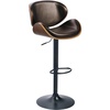 image:imageSignature Design by Ashley Adjustable Height Swivel Bar Stool Dark Brown