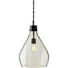 image:imageSignature Design by Ashley Avalbane Contemporary 2025 Glass Pendant Light Clear amp GrayTeardrop