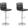image:imageSignature Design by Ashley Bellatier Adjustable Swivel Bar Stools Set of 2Black
