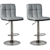 image:imageSignature Design by Ashley Bellatier Adjustable Swivel Bar Stools Set of 2Grey