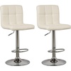 image:imageSignature Design by Ashley Bellatier Adjustable Swivel Bar Stools Set of 2White