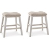image:imageSignature Design by Ashley Bolanburg Counter Height Bar Stools Set of 2Light Brown  White