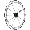 image:imageSignature Design by Ashley Large Industrial Metal Wall Clock Black
