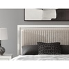 image:imageSignature Design by Ashley Ravalori Contemporary Upholstered Panel Headboard with Adjustable Height Queen WhiteWhite