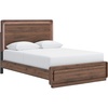 image:imageSignature Design by Ashley Walnut Queen Panel Bed Frame with LED LightQueen Panel Bed