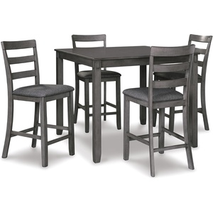 image:imageSignature Design by Ashley 5Piece Square Counter Height Dining Set GrayGrey