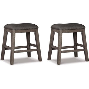 image:imageSignature Design by Ashley Bolanburg Counter Height Bar Stools Set of 2Grey