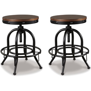 image:imageSignature Design by Ashley Counter Height Bar Stools Set of 2 BacklessCounter Height