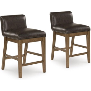 image:imageSignature Design by Ashley Counter Height Bar Stools Set of 2 Wood