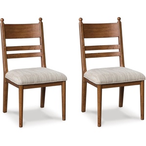 image:imageSignature Design by Ashley Farmhouse Upholstered Dining Chair Set of 2Brown