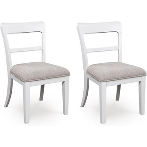 image:imageSignature Design by Ashley Farmhouse Upholstered Dining Chair Set of 2WhiteGray