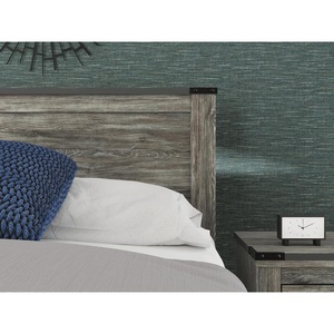 image:imageSignature Design by Ashley Frandern Rustic Panel Headboard with Nailhead Queen Gray