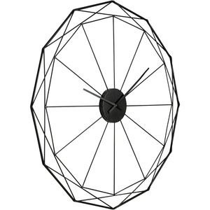 image:imageSignature Design by Ashley Large Industrial Metal Wall Clock Black