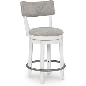 image:imageSignature Design by Ashley Set of 2 Swivel Counter Height Barstools White