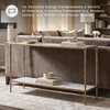 image:imageSignature Design by Ashley 52 Glass amp Marble Narrow Console Sofa Table
