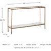 image:imageSignature Design by Ashley 52 Glass amp Marble Narrow Console Sofa Table