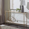 image:imageSignature Design by Ashley 52 Glass amp Marble Narrow Console Sofa Table