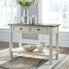 image:imageSignature Design by Ashley Bolanburg Farmhouse Sofa Console Table WhiteWhitewash