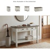 image:imageSignature Design by Ashley Bolanburg Farmhouse Sofa Console Table WhiteWhitewash