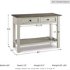 image:imageSignature Design by Ashley Bolanburg Farmhouse Sofa Console Table WhiteWhitewash