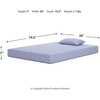 image:imageSignature Design by Ashley Chime Twin Memory Foam Mattress 10 InchTwin