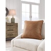 image:imageSignature Design by Ashley Cortnie Faux Leather Throw Pillow Caramel Brown