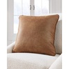 image:imageSignature Design by Ashley Cortnie Faux Leather Throw Pillow Caramel Brown