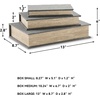 image:imageSignature Design by Ashley Decorative Boxes with Lids Brown Set of 3Gray