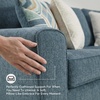 image:imageSignature Design by Ashley Gray Chenille Sofa Easy Assembly StairattBlue