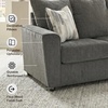 image:imageSignature Design by Ashley Gray Chenille Sofa Easy Assembly StairattDark Gray