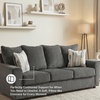 image:imageSignature Design by Ashley Gray Chenille Sofa Easy Assembly StairattDark Gray