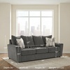 image:imageSignature Design by Ashley Gray Chenille Sofa Easy Assembly StairattDark Gray
