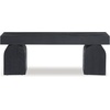 image:imageSignature Design by Ashley Holgrove Modern Entryway Accent Bench Black