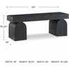 image:imageSignature Design by Ashley Holgrove Modern Entryway Accent Bench Black