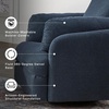 image:imageSignature Design by Ashley Modmax Contemporary Swivel Glider Nursery Recliner StainResistant NextGen Nuvella Performance Fabric Rocking Chair for Living Room Beige 42 WBlue